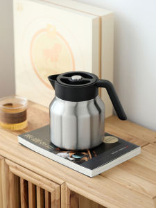 Retro Style Tea Brewing Pot for Office Use Puer And Old White Tea Steeping Kettle Tea And Water Separation Insulated Stainless Steel