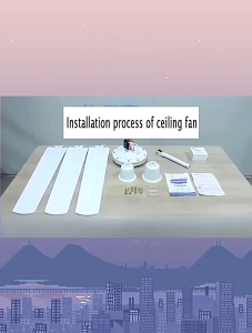 DIODIY Strong Wind Ceiling Fan Heavy Duty Big Size Household Three Leaf Electric Ceiling Wall Fan Portable