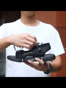 Falimottype)Size 39-45 Mens Casual Open Toed Slippers Fashion Roman Style Sandal School Student Outdoor Beach Shoes