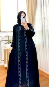 Jasmine Dress bahan ceurty babydoll full puring zipper depan ld 100cm pb 137cm120k.mp4