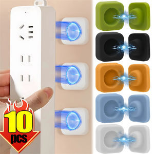 Dizoey 10PCS Magnetic Remote Control Holder Silicone Wall Mount Organizer No Drill Self Adhesive Hook Remote Storage Kitchen Bathroom Desktop