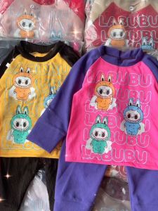 Super Cute Emotional LABUBU Set For Baby 7-18Kg BAJU GIRL BOY SLEEP WEAR