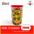 Stik-O Junior Wafer Stick (380g) Chocolate,Strawberry and Ube flavor. 