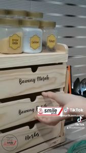 RAK BAWANG PAKET KOMPLIT (FREE TALENAN + 6 TOPLES + LABEL)