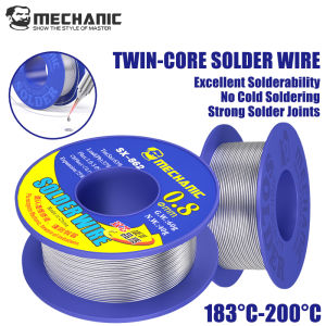 MECHANIC 2/5/10 Pcs SX-862 60g Dual Core Solder Wire with Two Flux Cores 183-200C Melting Point Strong Welding