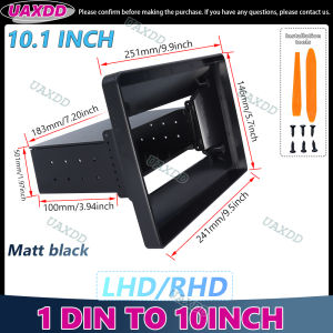 Universal Car Stereo Radio Touch Screen Radio MP5 Player Frame Board Adapt Navigation Panel 1 Din to 10.1 Inch Fascia Dashboard