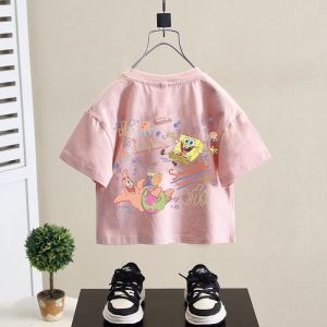 Áo Thun Trẻ Em Tay Ngắn Cotton Nguyên Chất Mùa Hè Hoạt Hình Thời Trang Cho Bé Trai Và Bé Gái Thương Hiệu Van Lin Yi Cổ Tròn