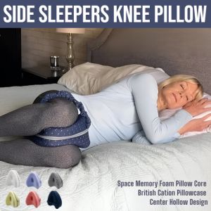 Corrective Pillow For Joint Pain Relief Memory Foam Heart Shaped Leg Pillow Side Sleeper Support Pillow