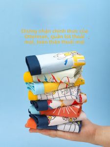 MiiOW | Quần lót nam trẻ em Catman Cotton nguyên chất A-Class Quần đùi chống khuẩn cho bé trai từ 5-13 tuổi Quần đùi thoải mái mùa hè