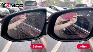 2pcs Universal Anti-Fog Anti-glare Rainproof Car Tuning Rearview Mirror Trim Film Cover Exterior Parts Car Glass Accessories
