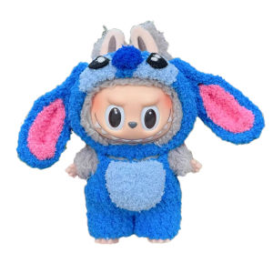 15-17 cm Labubu Doll Stitch Cute Set Accessories Hanging Accessories LabubuV1 V2 V3 Birthday Childrens Toy Gift