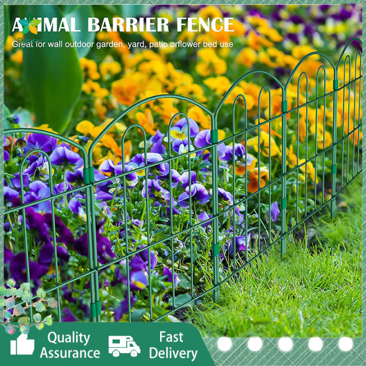 【5PC】Garden Fence Style Yard Fence To Install For Villa Campus Garden ...