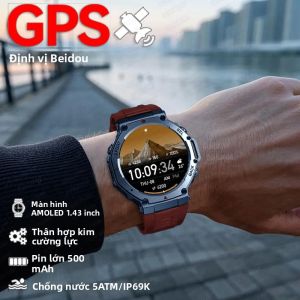Đồng Hồ Thông Minh GPS Ultra T-Rex 3 2025 Dành Cho Nam Chống Nước 10ATM IP69K Tích Hợp La Bàn Đo Độ Cao Áp Suất Khí Quyển Theo Dõi Sức Khỏe Tương Thích Với Android Và iOS