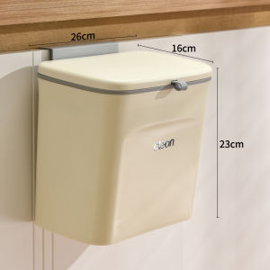 Kitchen Waste Bin Wall-Mounted Hanging Covered Storage Bucket Household Garbage Can Wet And Dry Separation Health Bucket