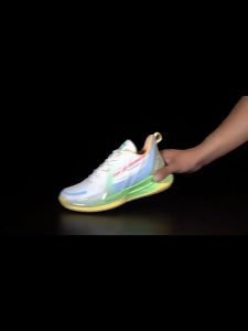 YOTTOY Mens Mesh Basketball Shoes Low-Cut Breathable Fashionable Luminous Wear-Resistant Anti-Slip Training Sports Shoes for Spring and Summer