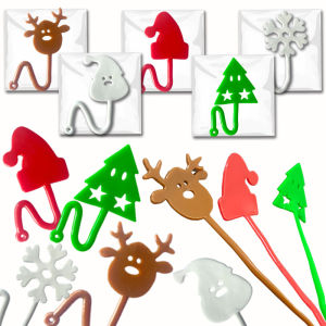 10-50Pcs Christmas TPR Soft Glue Sticky Santa Reindeer  Sticky Palms Wedding Guest Gift Carnival Christmas Gift Pack Rewards