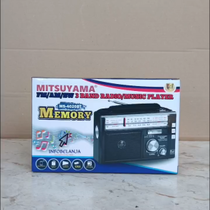 Radio Mitsuyama MS 4020BT Memory 3 Band FM/AM/SW Bluetooth Music Original SNI
