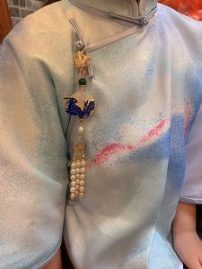 Childrens Hanfu Qipao Pressing Belly Necklace Longevity Lock Bracelet Hairpin Traditional Chinese Style Fashion Jewelry