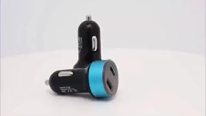 Tri-Town 3.1A Dual USB Car Charger LCD Voltage Meter Display 12-24V Fast Charging Power Adapter