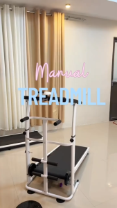 Foldable manual treadmill walking pad with LED counter supports walking Bluetooth music professional fitness equipment