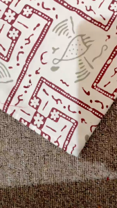 Vest Batik Modern Bowy Merah Putih Tanpa Lengan COD Rego Grosir