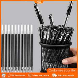 20pcs ballPen set Gel Pen Black Color 0.5 mm sign pen Students ball Pens Rods Refill