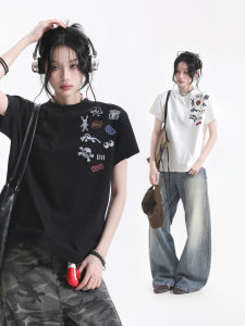zuocisankon | Retro Hip-hop Style Slim Fit T-shirt