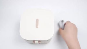 500ml Food Warmer Bowl Timer Intelligent Constant Temperature Bowl Fast Heating Insulated Lunch Container Stainless Steel