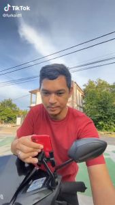 LOG ON HOLDER LO-CRH35 (SPION MOTOR) ALUMINIUM ALOY DUDUKAN HP STAND HP