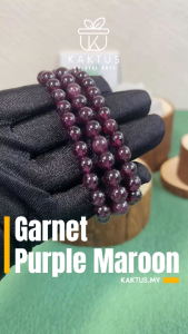 Kaktus Crystal Garnet Purple Maroon Crystal Bracelet