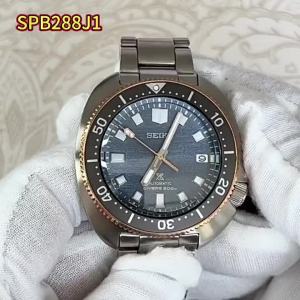 Seiko Prospex Limited Edition Mechanical Watch for Men SPB288J1 round Face Divers Watch with Artificial Sapphire Crystal