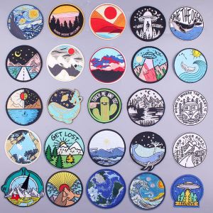 Outdoor Embroidery Patches: Mountain Designs & DIY Stripe Patches