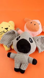 Hobilic Mainan Boneka Gigitan Anjing Bunyi Bentuk Kartun Hewan Bahan Plush Premium