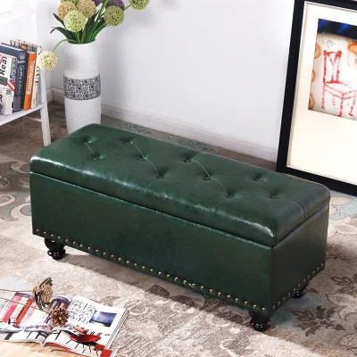 AYIJIE | Storage Ottoman Long Strip Shoe Changing Bench