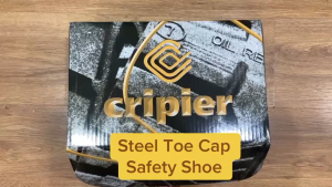CRIPIER 6044 BLACK Leather Safety Shoes | Steel Toe Cap Kasut Safety [ AUTHENTIC + READY STOCK + FAST DELIVERY ]