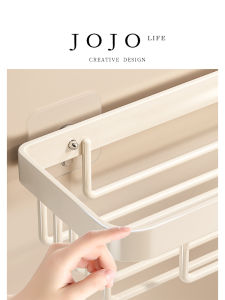 White Net Basket Toilet Paper Holder Bathroom Storage Shelf No Drilling Fruit Carving Decorative Bathroom Accessories Organizer