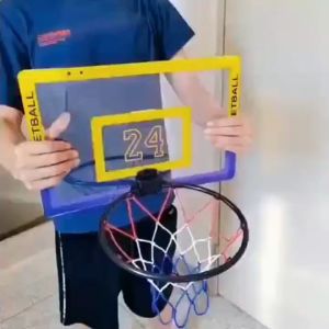Hanging Door Iron Basketball hoop Ring Mini Indoor Basketball Folding Dunk Rebound For Adult and Kid