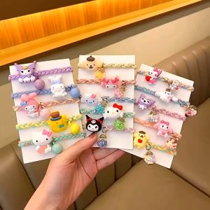 Zaman Now - Ikat Rambut Sanrio / Ikat Rambut Anak Kepang Elastis / Gelang Karet Rambut Aesthetic / Kunciran Rambut Fashion Korea