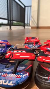 Sandal Jepit Karet Anak Laki Usia 1-7 Tahun TK SD Karakter Mobil Cars FU LAI DENG 058-QC