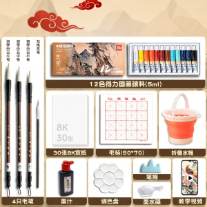 deli | Beginner Chinese Painting Set For Students