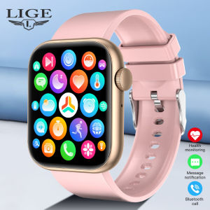 LIGE New Smart Watch For Women Full Touch Screen Bluetooth Call Waterproof Watch Sport Fitness Tracker Smartwatch Lady Bracelet