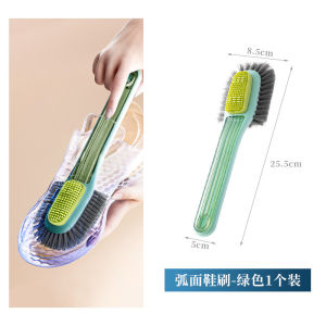 Long Handle Shoe Cleaning Brush Hard Bristle Multi-Faceted Household Tool for Washing Shoes Multi-Functional Gadget