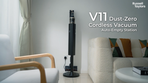 Russell Taylors 50000Pa Cordless Vacuum Cleaner (HEPA AUTO CLEAN STATION GREEN LASER) V11