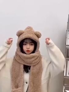 topi jennie / topi jennie syal bulu