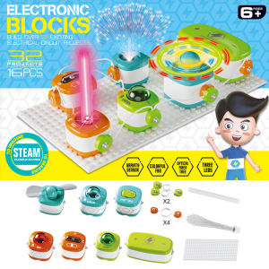STEM Science Experiment Set for Kids - Electronic Building Blocks Physics Circuit Experiment Toys for Education And Learning