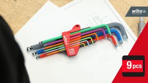 Wiha Coloured L-Key set in ProStar holder