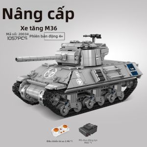JINGGUAN | Mô Hình Xây Dựng Xe tăng Hổ Điều Khiển Từ Xa