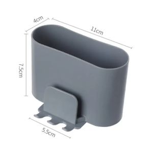 Toothbrush Holder Wall Mounted Toothbrush Toothpaste Holder Suction Cup Storage Rack Toiletries Organizer Bathroom Accessories