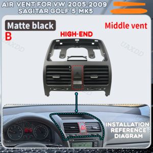 Ac Air Conditioning Assembly Ventilation Equipment Automotive Grille Vent Outlet Kit For VW 2005-2009 Sagitar Golf 5 Mk5 Nozzle