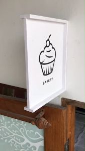 ร้านคาเฟ่สุดเก๋ 2หน้า ป้ายโลโก้ร้าน หน้าหลัง ป้ายร้านอาหาร ป้ายออฟฟิต ป้ายร้านค้า ป้ายแต่งร้าน